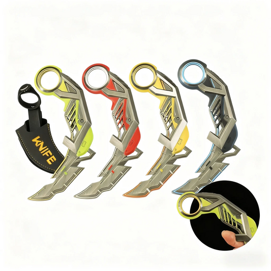 Cosplay Props Alloy Material Claw Knife Model Ornament With Leather Case