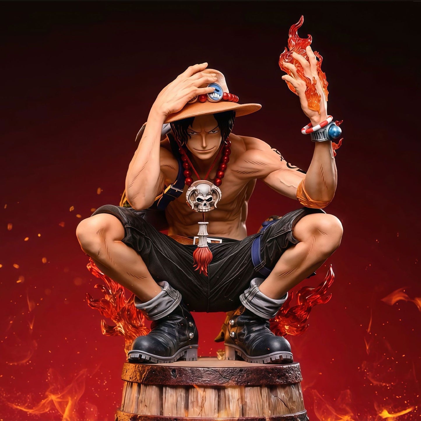One Piece Ace AO Exclusive Limited Edition GK Model Figure, Toy Statue, Anime Merchandise Tabletop Item, Ideal Gift for Collectors and Fans