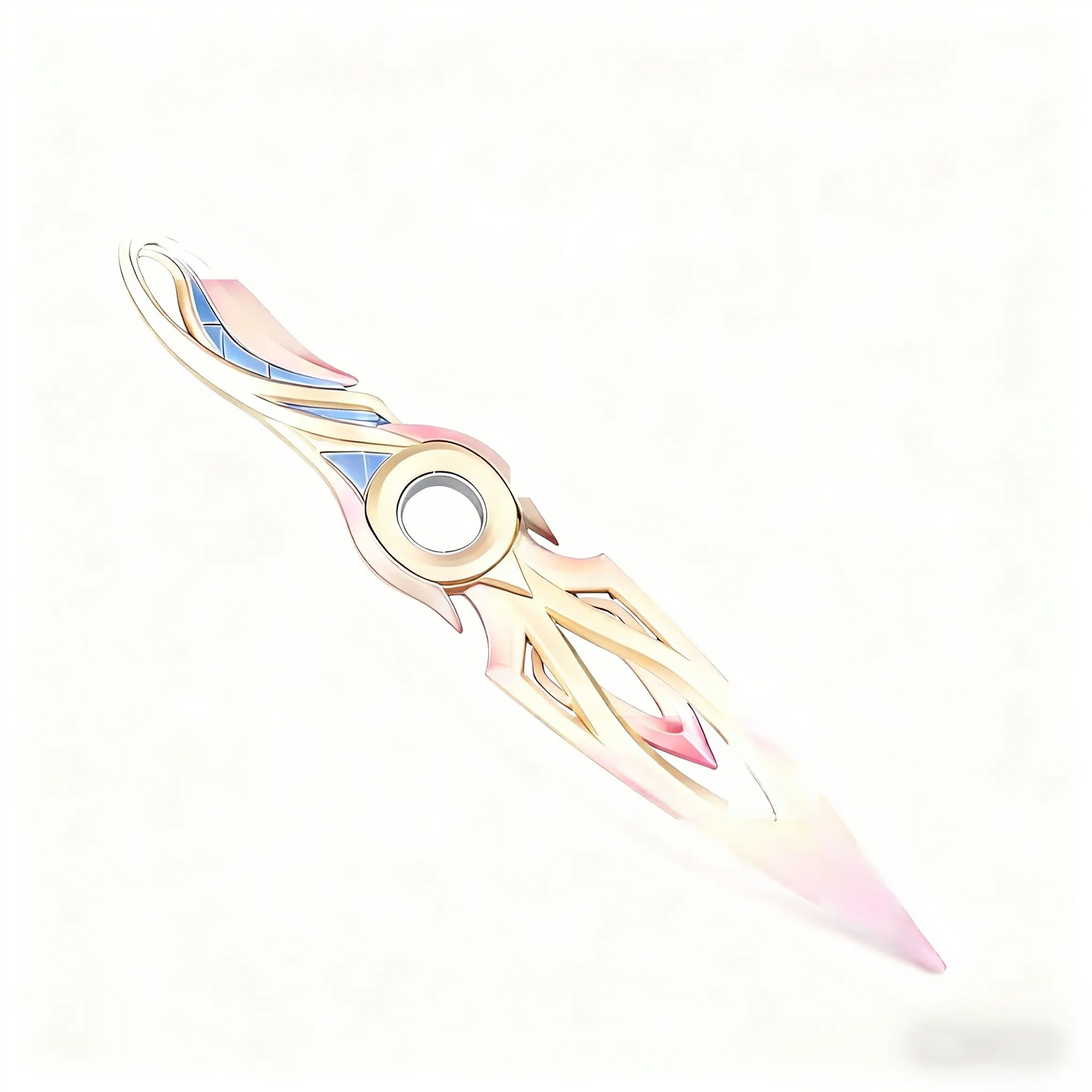 Valorant Peripheral Falling Petal Spinning Kunai Metal Model Zero Flower First Bloom Weapon Model with Sheath Non-Sharp