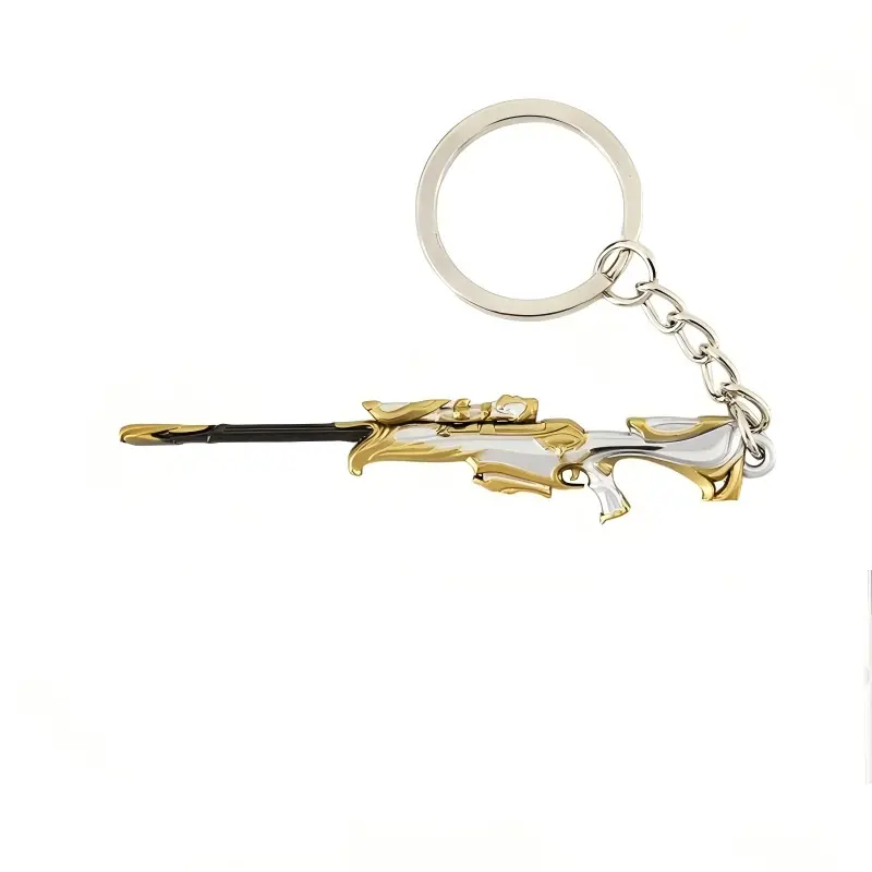 Valorant Keychain Mini "Discarded King's Remembrance" Butterfly Sniper Metal Key Ring 8cm Game Peripheral Charm