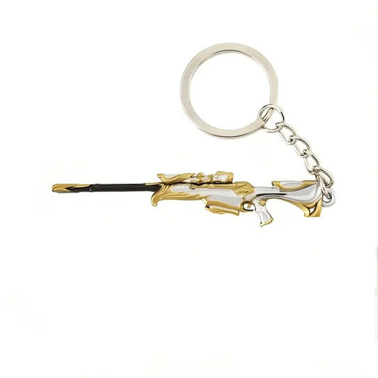 Valorant Keychain Mini "Discarded King's Remembrance" Butterfly Sniper Metal Key Ring 8cm Game Peripheral Charm